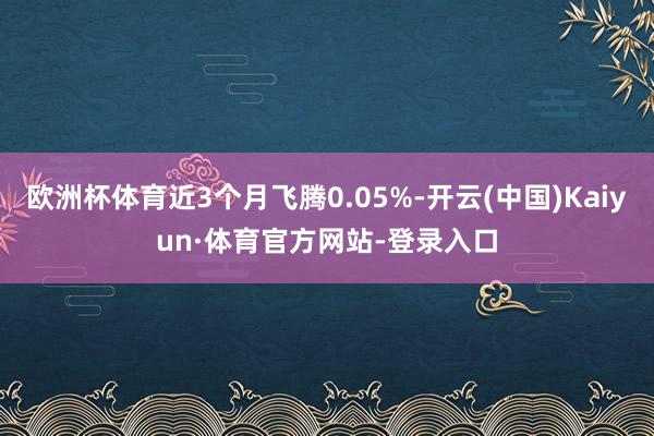 欧洲杯体育近3个月飞腾0.05%-开云(中国)Kaiyun·体育官方网站-登录入口
