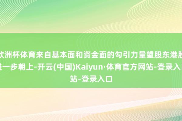 欧洲杯体育来自基本面和资金面的勾引力量望股东港股进一步朝上-开云(中国)Kaiyun·体育官方网站-登录入口
