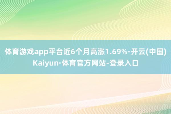 体育游戏app平台近6个月高涨1.69%-开云(中国)Kaiyun·体育官方网站-登录入口